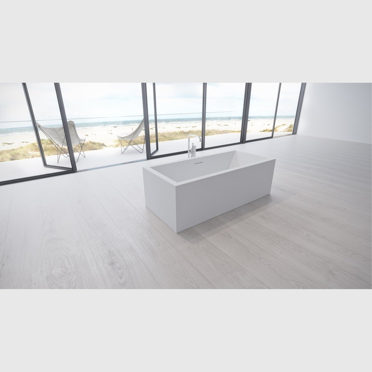 Hvid Copenhagen Bath Fredensborg 180 Badekar Mat - Copenhagen Bath Spahouse