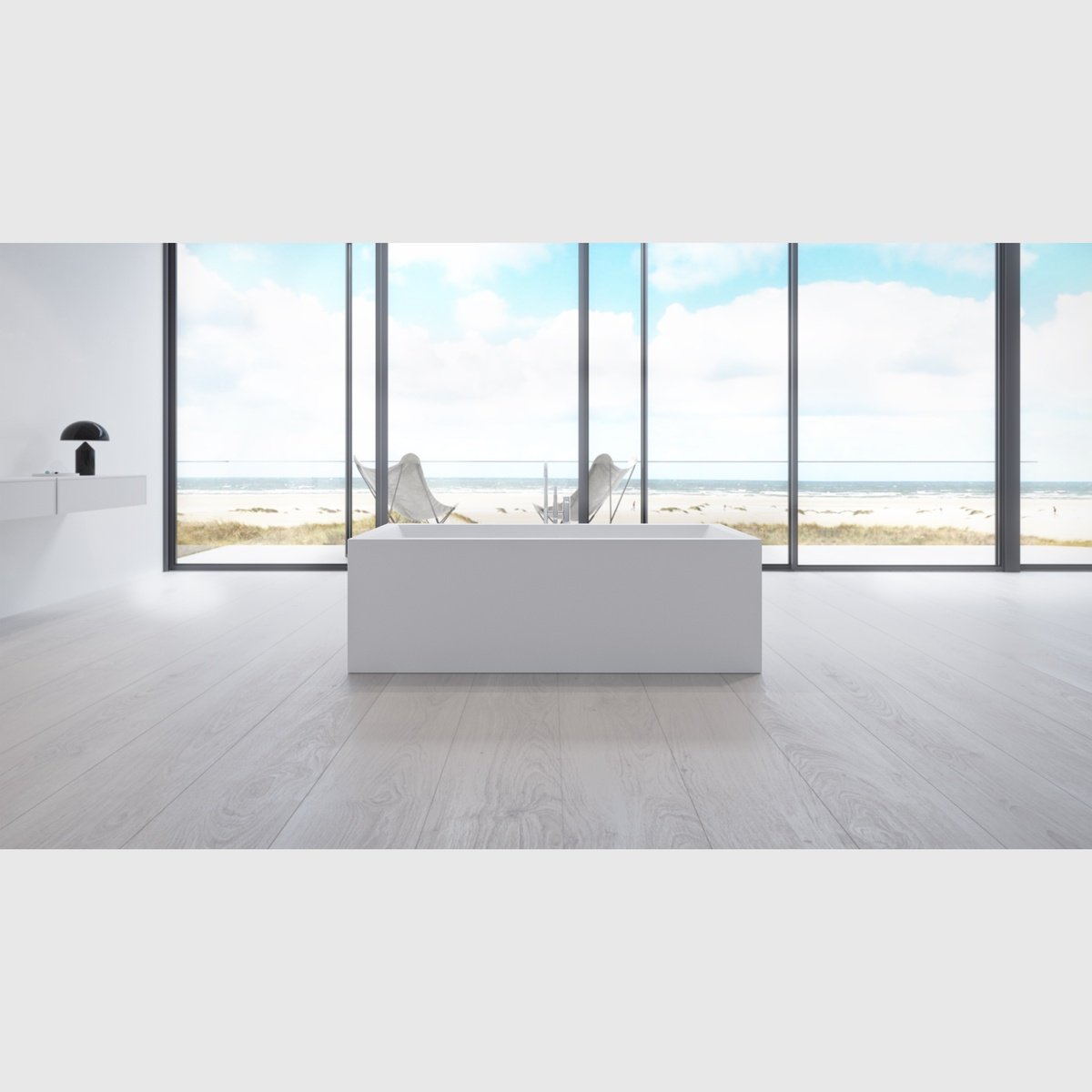 Hvid Copenhagen Bath Fredensborg 200 Badekar Mat - Copenhagen Bath Spahouse