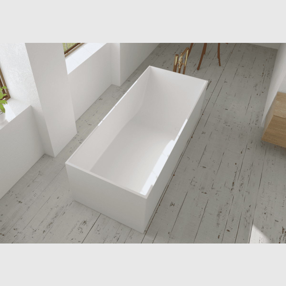 Hvid Copenhagen Bath Løvestad 180 Badekar Mat - Copenhagen Bath Spahouse