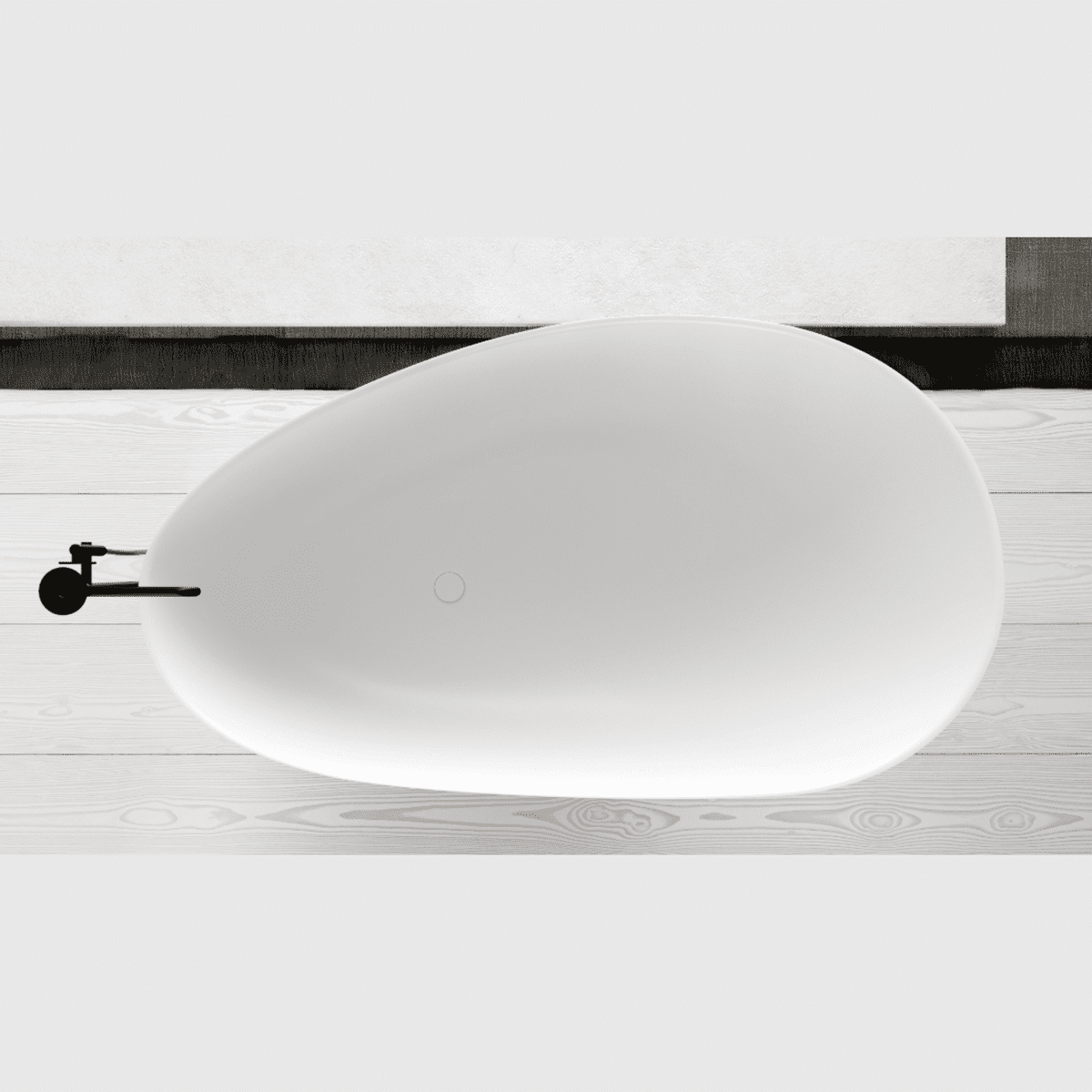 Hvid Copenhagen Bath Muschel 175 Badekar Mat - Copenhagen Bath Spahouse