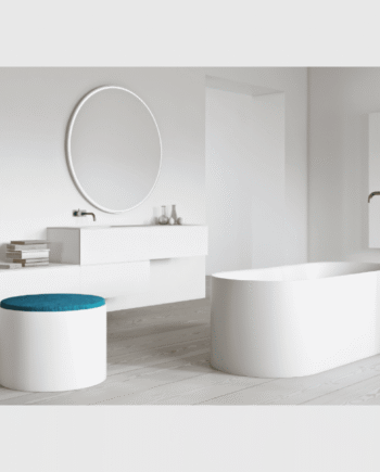 Hvid Copenhagen Bath Sq1 169 Oval Badekar Mat - Copenhagen Bath Spahouse