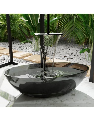Sort Cristal Fritstående Badekar 180 Resin - Mondiaz Spahouse