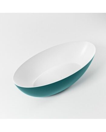 Float Fritstående Badekar 170 Solid Surface Talkum Petrolium - Mondiaz Spahouse