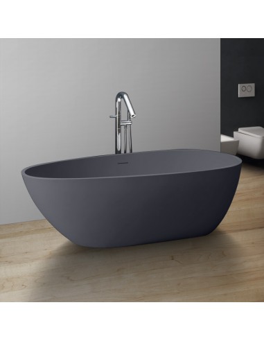 Fritstående Badekar Solid Stone 171 Mat Betongrå - Spahouse