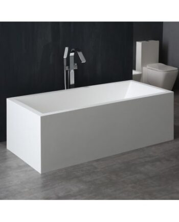 Hvid Fritstående Badekar Solid Stone 180 Blank - Spahouse