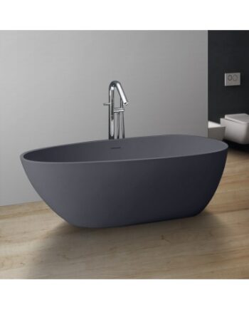 Fritstående Badekar Solid Stone 185 Mat Betongrå - Spahouse