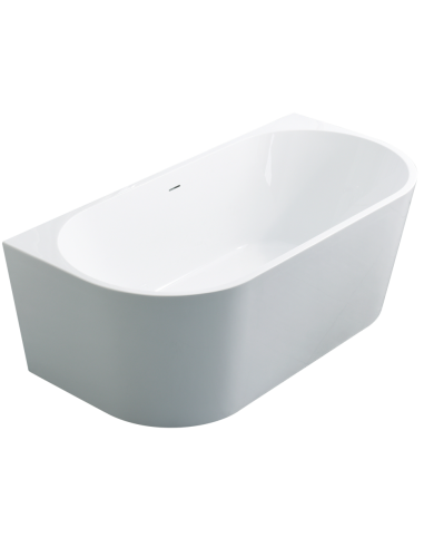 Hvid Gauli Fritstående Væg Badekar 150 Akryl Blank Krom - Ad Naturalnie Spahouse