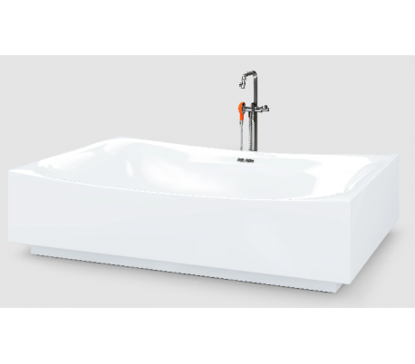 Hvid Hammock Personers Fritstående Badekar 200 140 Akryl - Clou Spahouse