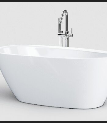 Hvid Inbe Fritstående Badekar 150 Akryl - Clou Spahouse