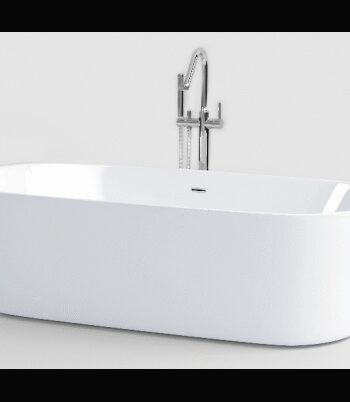 Hvid Inbe Fritstående Badekar 178 Akryl - Clou Spahouse