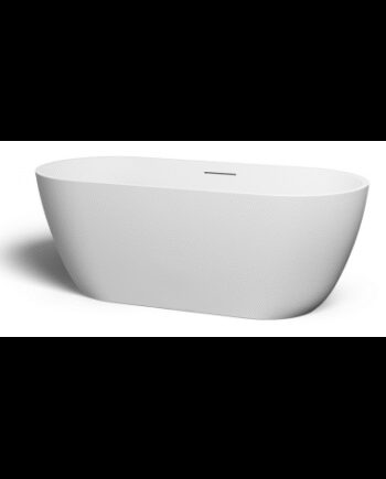 Hvid Inbe Fritstående Badekar Solite Sten 170 Mat - Clou Spahouse