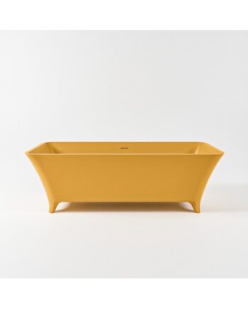 Lundy Fritstående Badekar 170 Solid Surface Okker - Mondiaz Spahouse