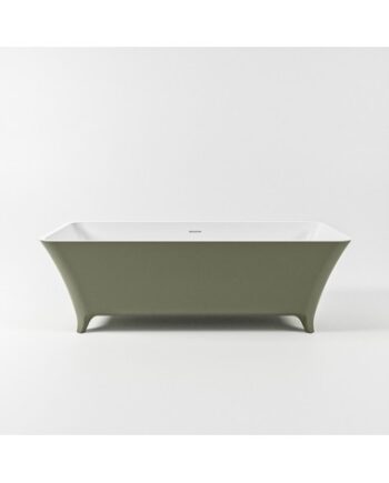 Grøn Lundy Fritstående Badekar 170 Solid Surface Talkum Army - Mondiaz Spahouse