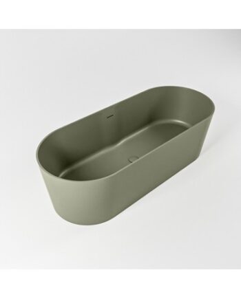 Grøn Noble Fritstående Badekar 180 Solid Surface Army - Mondiaz Spahouse