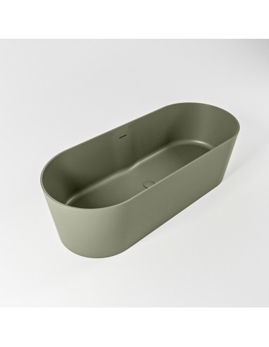 Grøn Noble Fritstående Badekar 180 Solid Surface Army - Mondiaz Spahouse