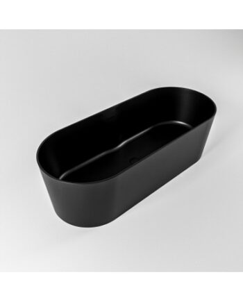 Sort Noble Fritstående Badekar 180 Solid Surface - Mondiaz Spahouse