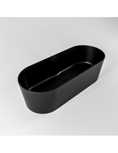Sort Noble Fritstående Badekar 180 Solid Surface - Mondiaz Spahouse