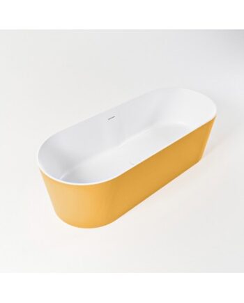 Noble Fritstående Badekar 180 Solid Surface Talkum Okker - Mondiaz Spahouse