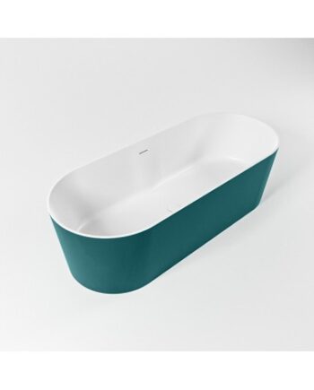 Noble Fritstående Badekar 180 Solid Surface Talkum Petrolium - Mondiaz Spahouse