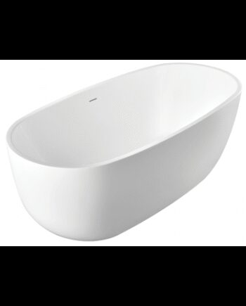 Hvid Otemma Fritstående Badekar 170 Akryl Blank Krom - Ad Naturalnie Spahouse