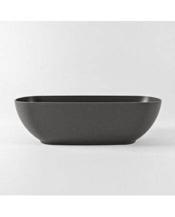 Rock Fritstående Badekar 170 Solid Surface Mørkegrå - Mondiaz Spahouse