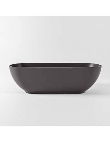 Rock Fritstående Badekar 170 Solid Surface Mørkegrå - Mondiaz Spahouse