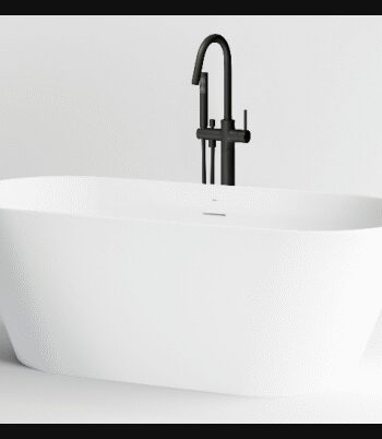 Hvid Solium Fritstående Badekar 160 Aluite Mat - Clou Spahouse