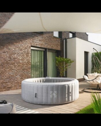 Splash Oppusteligt Udendørs Spa Med Dække Ø208 Betongrå - Spahouse