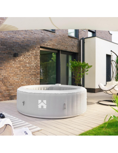 Splash Oppusteligt Udendørs Spa Med Dække Ø208 Grå - Spahouse