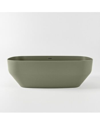 Grøn Stone Fritstående Badekar 170 Solid Surface Army - Mondiaz Spahouse