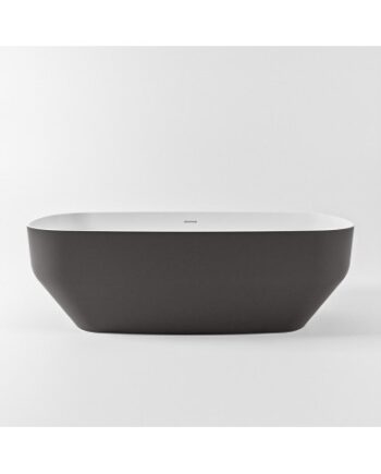 Stone Fritstående Badekar 170 Solid Surface Talkum Mørkegrå - Mondiaz Spahouse