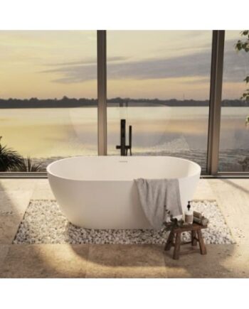 Hvid Strømberg Fritstående Badekar Lucite Akryl 150 Mat - Strømberg Spahouse