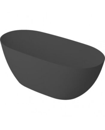 Sort Strømberg Fritstående Badekar Velstone 160 Mat - Strømberg Spahouse