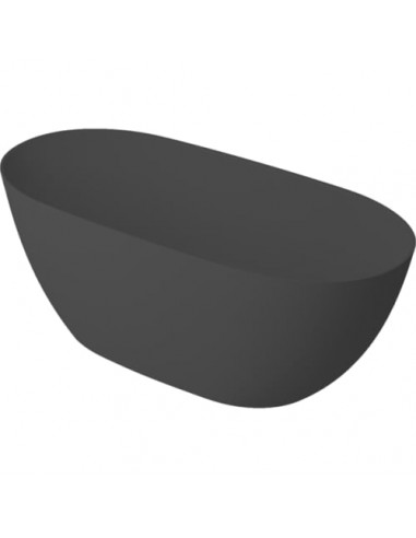 Sort Strømberg Fritstående Badekar Velstone 160 Mat - Strømberg Spahouse