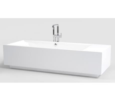 Hvid Wash Fritstående Badekar 220 Akryl - Clou Spahouse