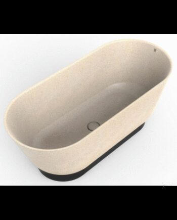 Woodio Flow Fritstående Badekar 160 Eco Polar - Woodio Spahouse