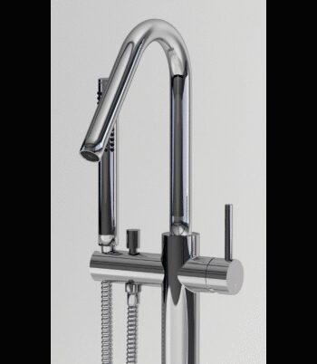 Gulv Armatur Til Badekar H102 Krom - Clou Spahouse