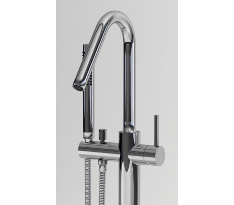 Gulv Armatur Til Badekar H102 Krom - Clou Spahouse